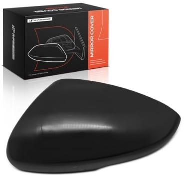 Imagem de A-Premium Tampa do espelho retrovisor do lado do motorista - compatível com Honda Accord 2018-2024 - Preto liso, com furo de seta