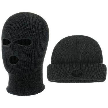 Imagem de Touca Gorro Lã Preta Ninja Motoqueiro Balaclava - Classe