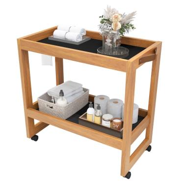 Imagem de Carrinho Apoio Orfeu Banheiro Preto