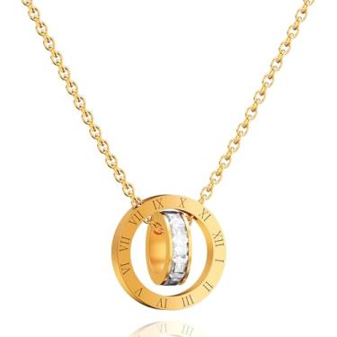 Imagem de Colar com pingente feminino banhado a ouro 18K, Large, Metal banhado a ouro 18k, Sem Pedra Preciosa