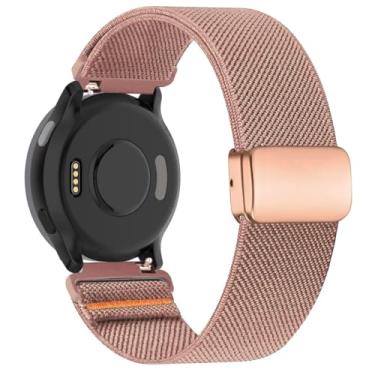 Imagem de ZOCOVIN Pulseira magnética de nylon compatível com Garmin Vivoactive 5/Vivoactive 6/Vivoactive 3, pulseira elástica de liberação rápida para Garmin Venu Sq/Forerunner 55/165/245/645