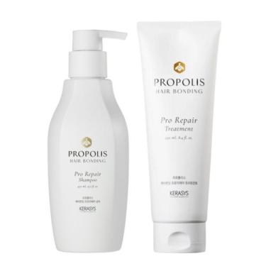 Imagem de Kit Propolis Hair Bonding Pro Kerasys Shampoo e Tratamento