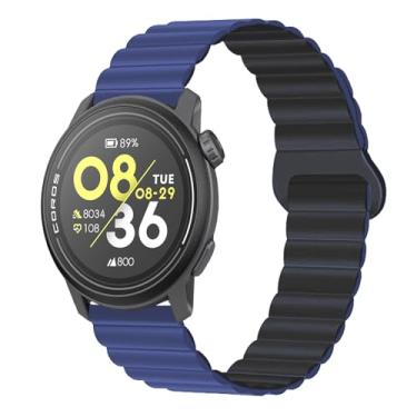 Imagem de LeyuBand Relógio de silicone de 22 mm compatível com Coros PACE 3/APEX 2 PRO/APEX PRO/APEX 46 mm para homens e mulheres