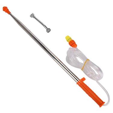 Imagem de Varinha de pulverizador telescópica de aço inoxidável com bico pulverizador para extensão longa, acessórios de pulverizador elétrico manual para plantas, irrigação de árvores