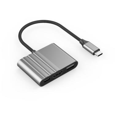 Imagem de EJAY Adaptador USB C para HDMI, hub HDMI 4K 30Hz para USB C com porta PD de 100W e USB 3.0, conversor AV digital multiportas para MacBook Pro/Air, iPad, tablets, interruptor, TV, monitor e muito mais