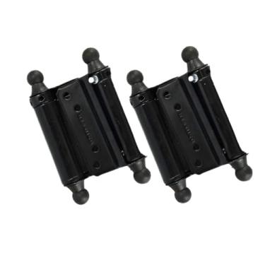 Imagem de Dobradiça Vai e Vem 3'' - 25kg, Kit 2 Pçs, Porta Dupla Direção (A97 preto)