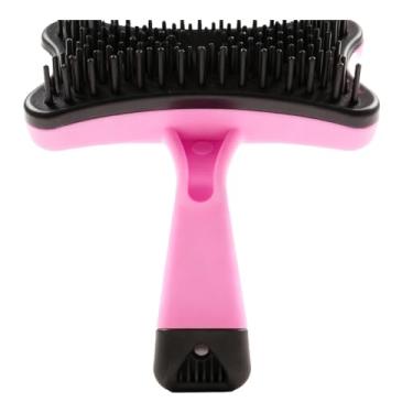 Imagem de Yunir Escova para Animais de Estimação para Cães e Gatos, Partículas de Massagem Autolimpantes, Remove Cabelos Soltos, Pente Seguro, Durável, Alça Ergonômica, Conveniente, Agradável para Donos de