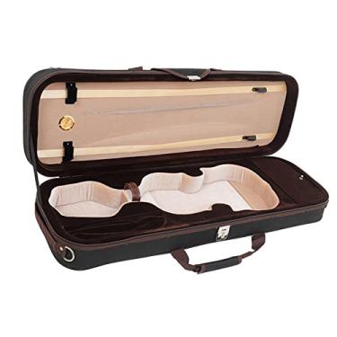 Imagem de Estojo Para Violino Tamanho 4/4 Caixa Quadrada Caixa De Armazenamento Com Higrômetro Estojo Para Violino Acessórios Para Violino Peças Tamanho Completo Estojo de Violino