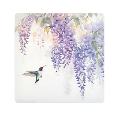 Imagem de SEHANY Saco de maquiagem de pano autoadesivo colorido flores primavera pássaro mágico protetor portátil para lente de câmera envoltório cosmético, bolsa de maquiagem aberta para mulheres, itens