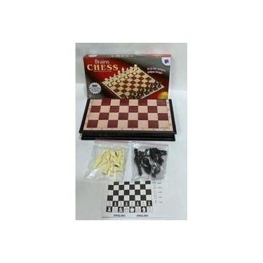 Imagem de Jogo De Xadrez Dobrável Peças E Tabuleiro Magnetico - oem