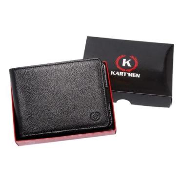 Imagem de Carteiras Masculina Couro com porta cartões cédulas cnh moedas chaveir