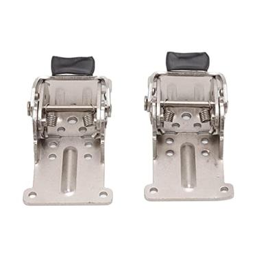 Imagem de YOUTHINK 2 Peças Dobradiças Dobráveis ​​de Liga de Zinco Conjunto de Dobradiças de Travamento Automático de 180 Graus para Mesa de Porta de Armário