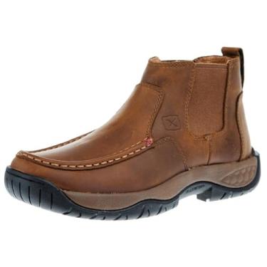 Imagem de Twisted X Bota de trabalho feminina Chelsea de 10 cm, biqueira moc com stretch celular, Pecan, 37