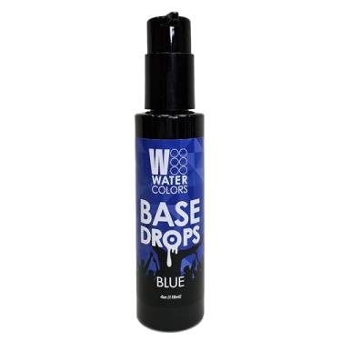 Imagem de Shampoo Watercolor Color Depositing sem sulfatos, mantém e melhora a cor do cabelo (com pente de aço elegante com cauda de rato) cores de água Tintura de cabelo Lavagem de manutenção (BASE DROPS - Azul)