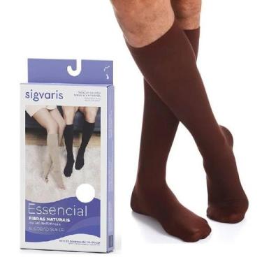 Imagem de Meia 3/4 Algodão AD 20-30 MMHG Super 282 Fechada Sigvaris, Marrom, M2