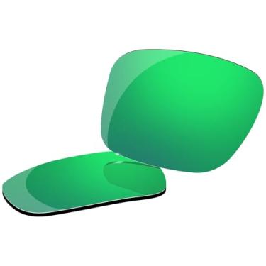 Imagem de Lentes polarizadas de substituição para óculos de sol Oakley Holbrook XL OO9417, com pano de lente de 2,0 mm, Verde, simple