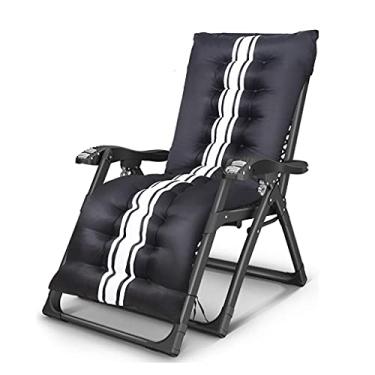 Imagem de YYBOES Cadeira dobrável portátil de 52 cm, com gravidade zero, espreguiçadeira, reclinável, com apoio de braço de massagem/travesseiro de suporte de cintura/suporte de copo e telefone/almofada macia