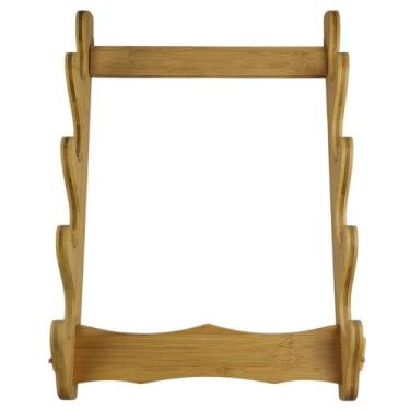 Imagem de Suporte Expositor De Bambu Vertical Para 4 Katanas E Espadas - GS