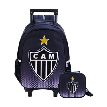Imagem de Kit Atlético Mineiro Mochila De Rodas + Lancheira Térmica - Xeryus