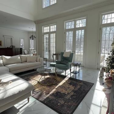 Imagem de MontBrera Tapete de área de 15 x 23 cm para sala de estar, design persa vintage 15 x 23 cm com suporte antiderrapante para quarto, tapete lavável de lã e seda, lavável na máquina, tapete marrom 15 x