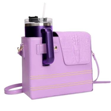 Imagem de com Porta-Copos | de Ombro Impermeável,Sacola Térmica - de Ombro para Garrafa de Água, Mulheres, Esportes, Academia, Caminhada, Trilha, Viagem, Acampamento, Ciclismo, Fitness, Ao Ar