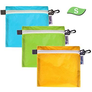 Imagem de 3PCS Bolsa Organizadora de Camping Saco Armazenamento com Zíper Reutilizável Gancho para Organização Itens Casa Viagens