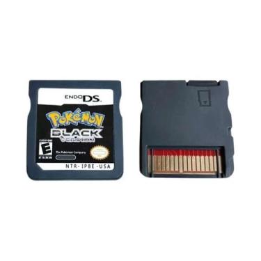 Imagem de Cartão Combinado Pokémon Preto E Branco Com Caixa Cassete Para DS NDS 