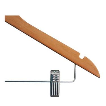 Imagem de Cabide de Madeira com Presilhas - Verniz - TOP RIO