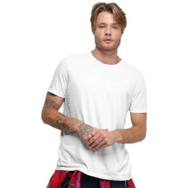Imagem de Camiseta Ellus Masculina Cotton Fine Classic Logo Branca-Masculino