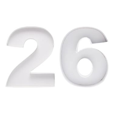 Imagem de Caixa decorativa para aniversário de aniversário e aniversário de 22,4 cm com número de papelão preenchível