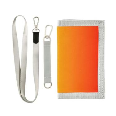 Imagem de GAIGEO Carteira Aqua Turquesa Gradiente Nylon Meninos Adolescente Carteira Bebê Menina Bolsa com Chaveiro e Bolsos, Dégradé arco-íris, one size