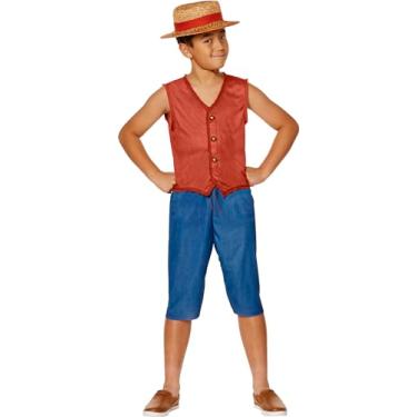 Imagem de InSpirit Designs One Piece Kids Monkey D. Luffy Costume | Officially licensed | One Piece Live Action | Anime Costumes, L
