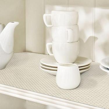 Imagem de Forro Armário Gaveta Closet Cestaria Bege 10 Metro X 45cm - IDEALIZA