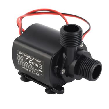 Imagem de SIWOTED DECDEAL Bomba de água sem escova ultrassilenciosa DC12V Micro bomba de água sem escova Bomba submersível à prova d'água para fonte, aquário, lagoa, circulando 600L / H 7,5 (Tipo 3)