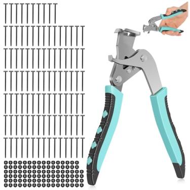 Imagem de Alicate de clipe de carro ferramentas de desmontagem eficiente alicate automotivo com fivelas de abraçadeira de cabo para remoção de rebites de fixadores de painel (verde/preto)