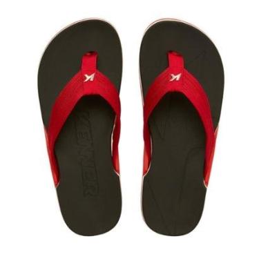 Imagem de Chinelo Kenner Nk6 Pro Preto Correia Vermelha Masculino-Masculino