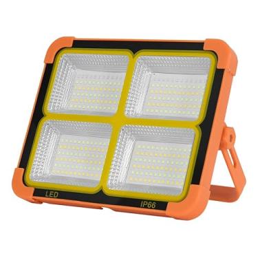 Imagem de Lanterna LED Recarregável Solar e USB, Super Potente, Emergência, IP66 Impermeável, Luz Quente/Neutra/Fria, Luzes Piscantes Vermelhas e Azuis