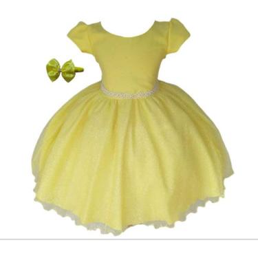 Imagem de Vestido Infantil Meninas Violeta Luxo Roxo Festa Com Tiara - Pingo De 