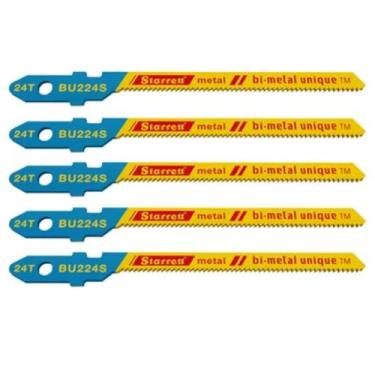 Imagem de Kit 5 Serra Tico Tico BU224S METAL 24D Starret