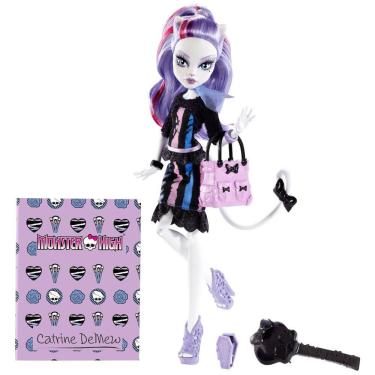 Imagem de Monster High Boneca Catrine DeMew para Crianças a partir de 6 Anos, MATTEL BGD88, Azul