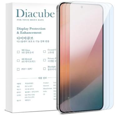 Imagem de DIACUBE [Pacote com 3] Protetor de tela anti-luz azul com filme PET revestido de vidro 8H para Samsung Galaxy S Series [suporte ultrassônico de impressão digital 0,1S] [inquebrável] [fácil instalação