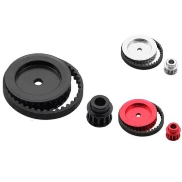 Imagem de Peças de carro RC compatíveis com Traxxas para TRX4 para TRX6 1/10 RC Crawler Car Upgrade DIY Parts Belt Drive Sistema de engrenagens de transmissão 12T 30T