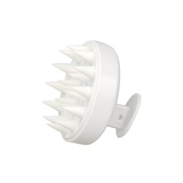 Imagem de Escova de shampoo de silicone limpa o couro cabeludo completamente massagem couro cabeludo escova de espuma fácil escova de cabeça escova de xampu escova de banho pente ferramenta de cuidados (estilo