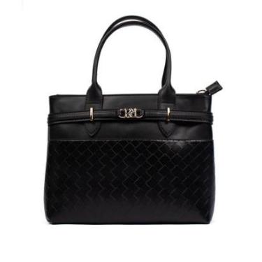 Imagem de Bolsa Feminina Rafitthy Tote Napa Matelassê Média Marrom-Feminino