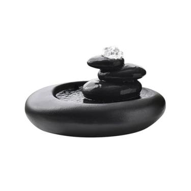 Imagem de Fonte de Água de Mesa Pequena Cerâmica Feng Shui Ornamentos para Casa Sala de Estar Armário TV Sala de Chá Livro Decorações de Mesa para Decoração de Casa e Escritório