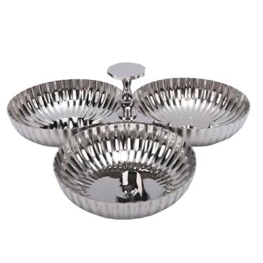 Imagem de Aqur2020 Prato de Servir de Aço Inoxidável 304, Prato de Sobremesa Pequeno para Lanche, Seguro para Máquina de Lavar Louça para Cozinha, Acampamento Ao Ar Livre, Piquenique,