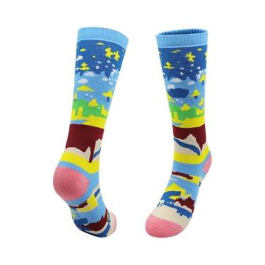 Imagem de Meias Térmicas Infantis Para Esqui E Caminhada De Inverno Para Meninos