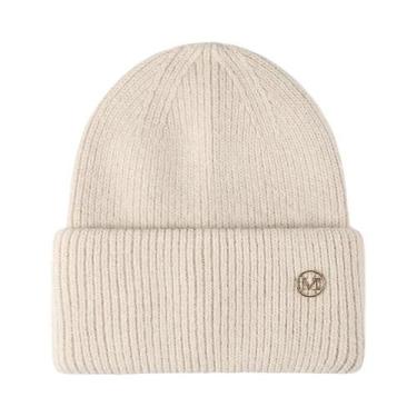 Imagem de Gorro Feminino Quente De Inverno Em Pele De Coelho Genuína, Touca Sóli