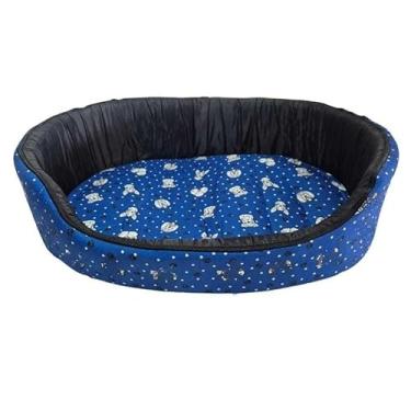 Imagem de Cama Modelo para Cachorro ou Gato Caminha Pet cama pet caminha para gato cama de cachorro(Azul,70cmX50cm)