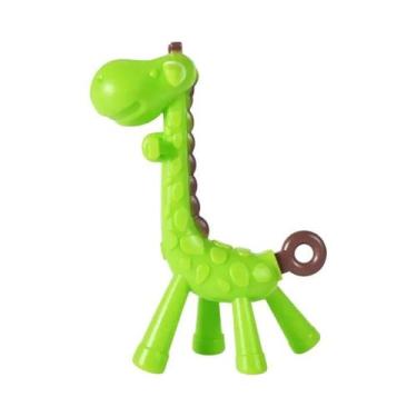 Imagem de Escova De Dentes De Silicone Em Forma De Girafa Para Bebês, Livre De B